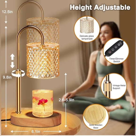 Zenlea Bronze Candle Warmer Lamp - Picture 2 of 5